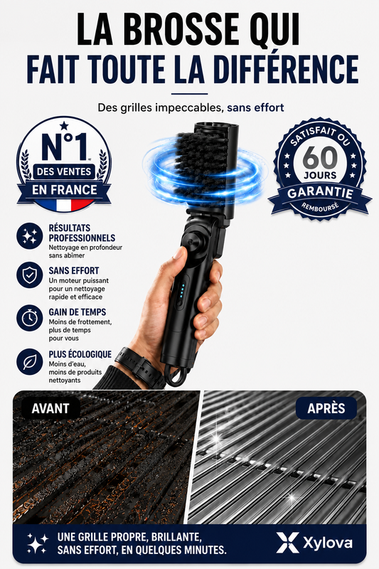 GrillVortex™ | Brosse Électrique BBQ Sans Effort